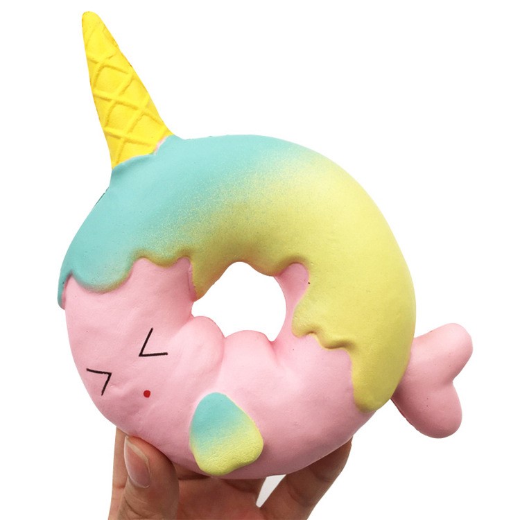 Unicorn Pattern Squishy Toy Hand Toy Squeeze Toy for Stress Relief - Cyan-4