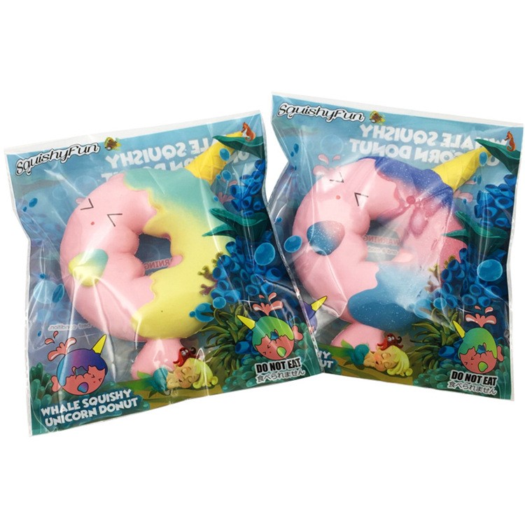 Unicorn Pattern Squishy Toy Hand Toy Squeeze Toy for Stress Relief - Cyan-7