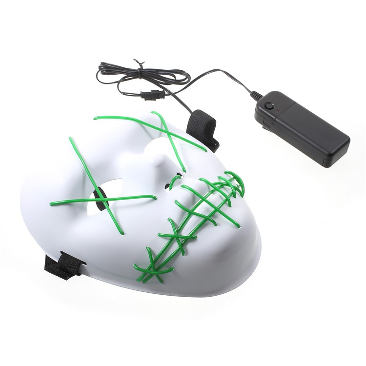 EL Wire Light up Mask Halloween Cosplay LED Costume Mask-12