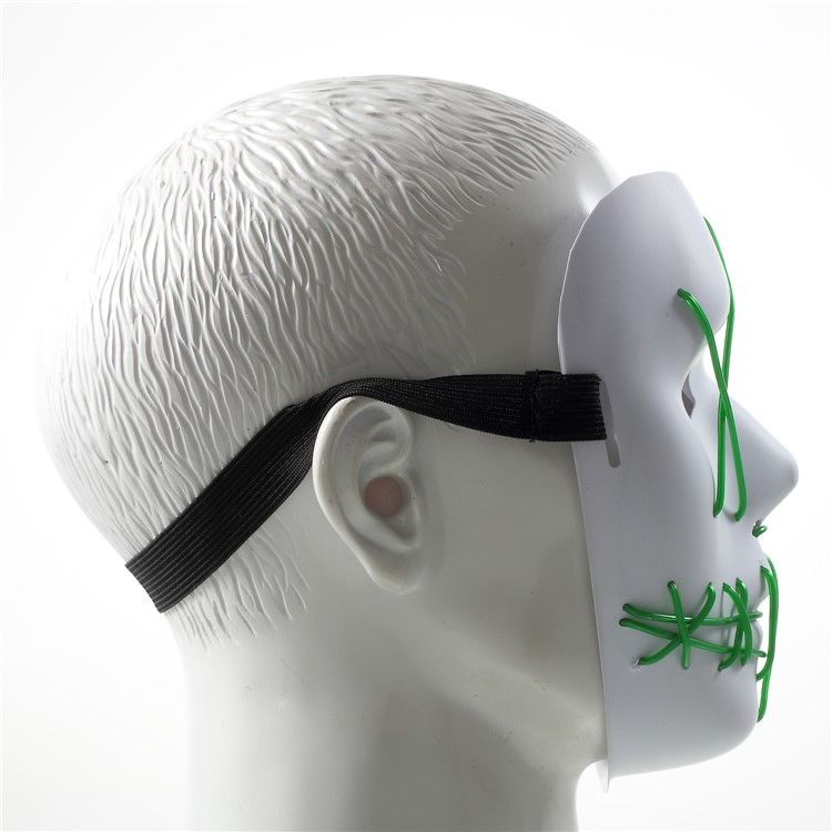 EL Wire Light up Mask Halloween Cosplay LED Costume Mask-3