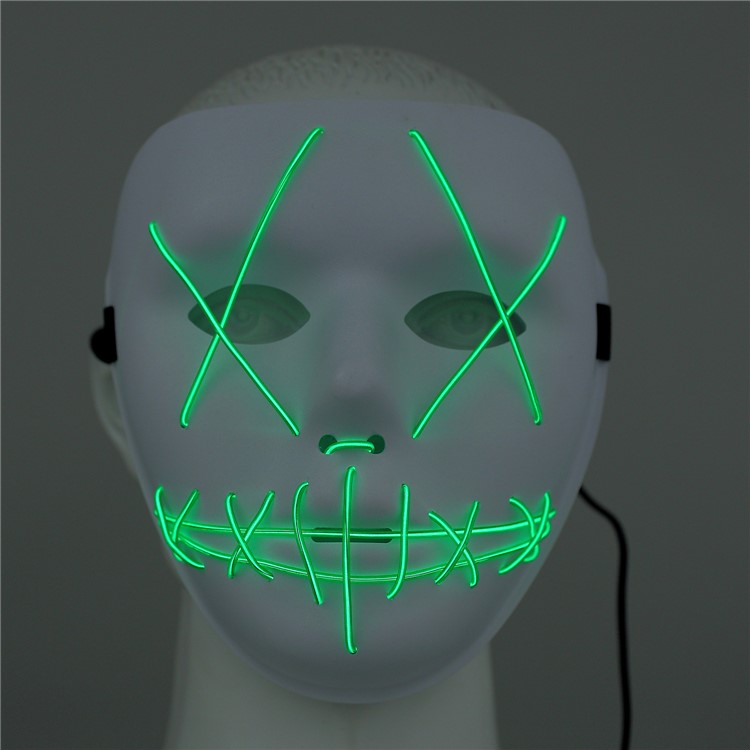 EL Wire Light up Mask Halloween Cosplay LED Costume Mask-7