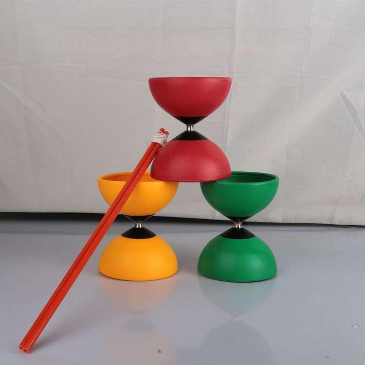 Chinese Yoyo Kongzhu Diabolo with Handsticks Fun Toy - Green-3
