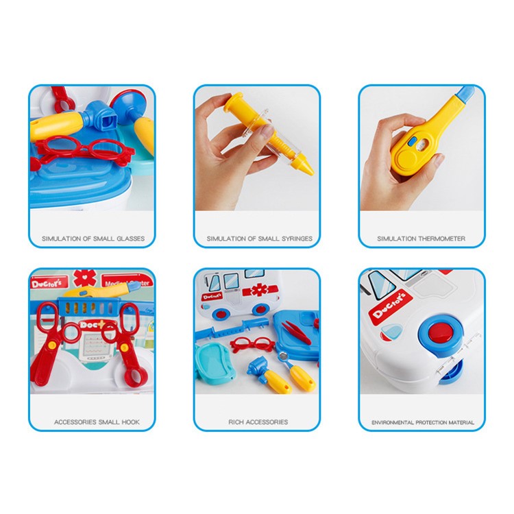Educational Medical box Toy Play Set for Kids Children-4