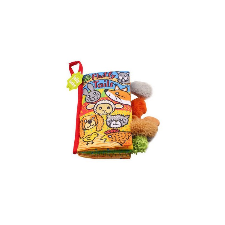 Funny 3D Animal Tails Kids Soft Cloth Book Development Toy - Fluffy Tails-1