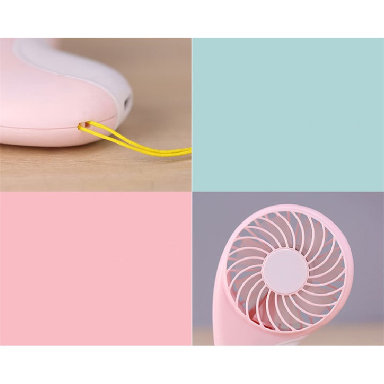 Portable USB Cooling Fan Mini Fan with 2 Adjustable Speeds - Pink-4