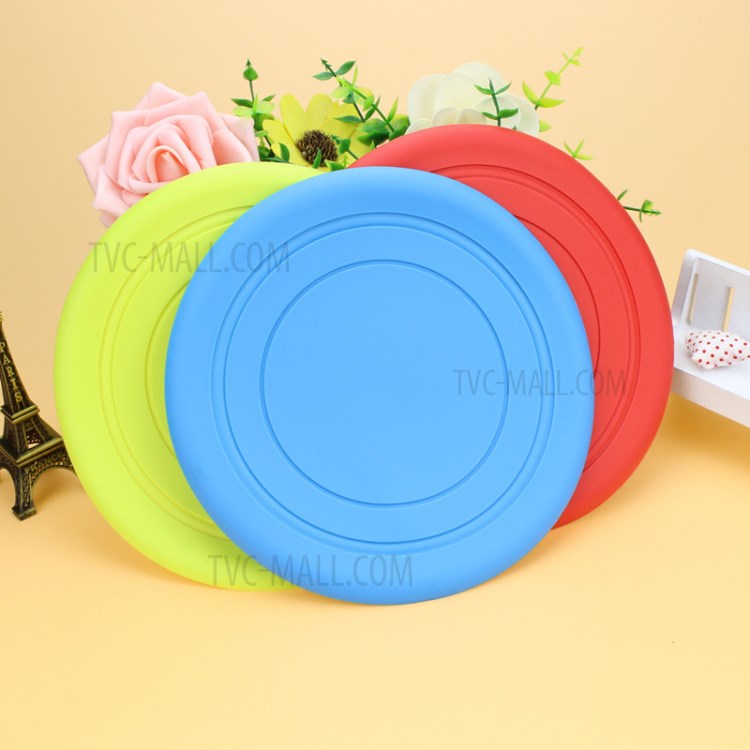 Pet Frisbee Silicone Flying Disc Outdoor Playing Flying Saucer Game Flying Disk - Random Color-5