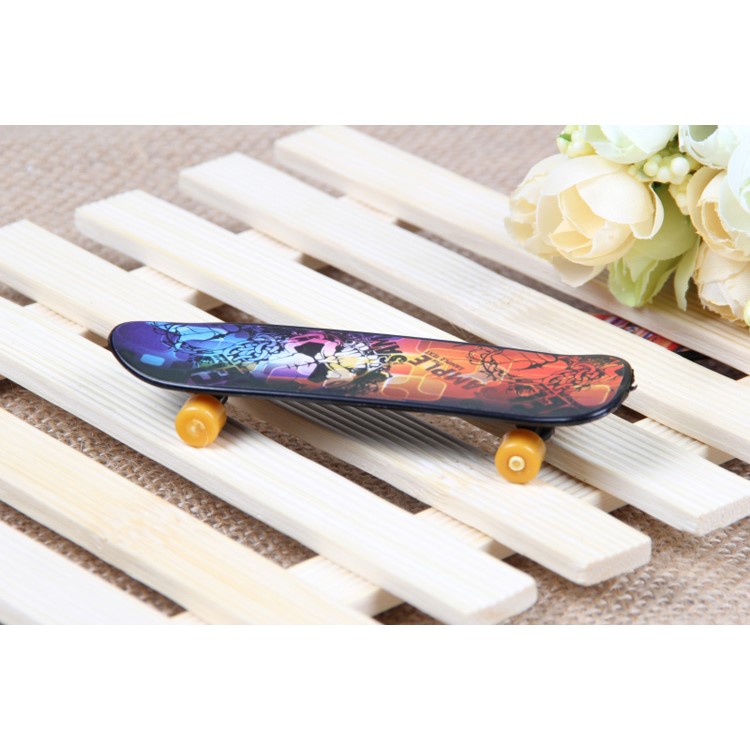 10Pcs/lot Mini Finger Skateboard Alloy Stents Finger Skate Boarding-12