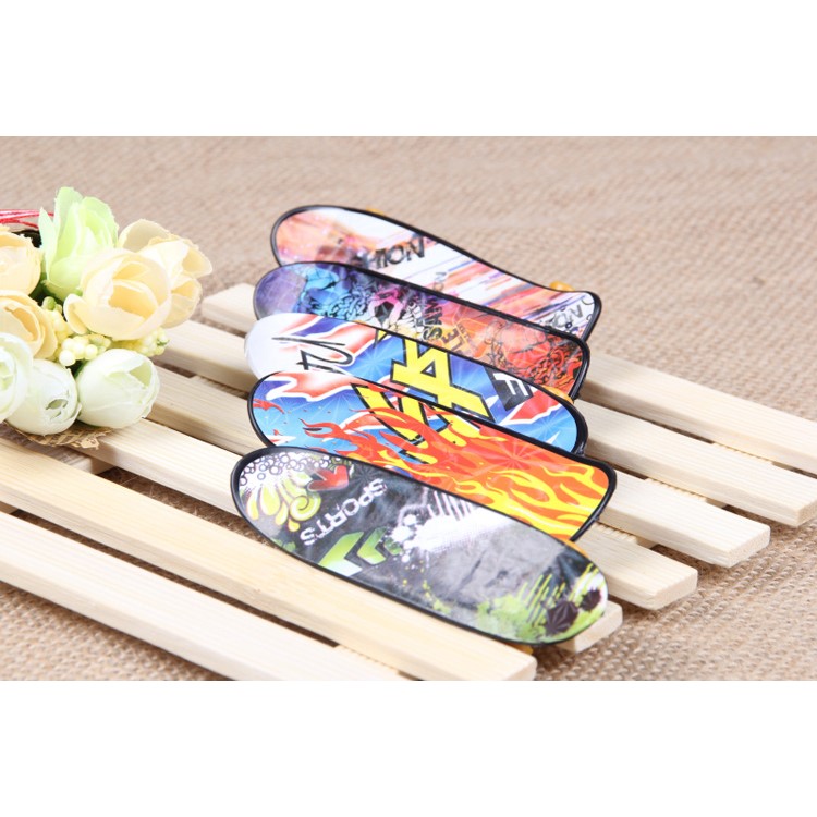 10Pcs/lot Mini Finger Skateboard Alloy Stents Finger Skate Boarding-6
