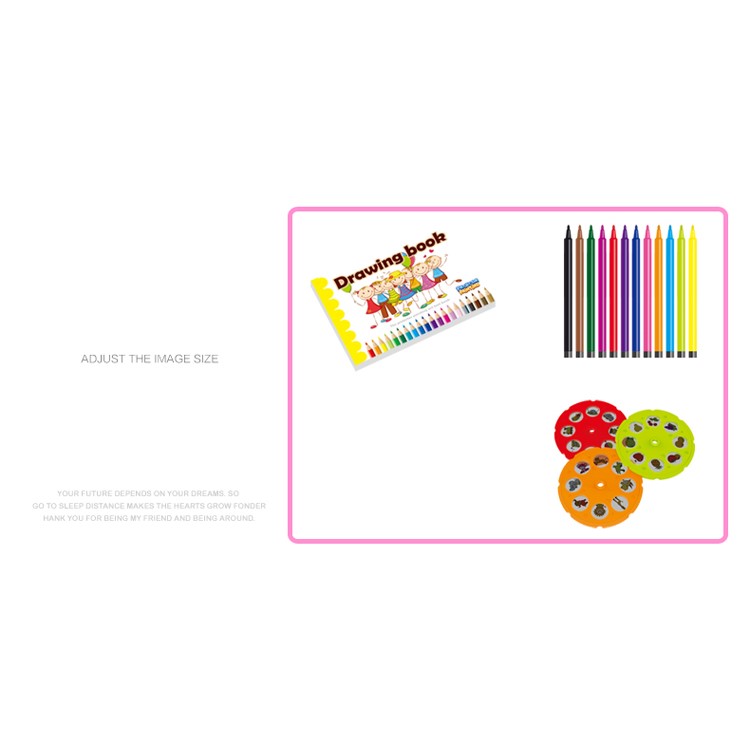 3 in 1 Drawing and Learning Projector Painting Toy for Kids with 7 Picture Discs - Pink-12