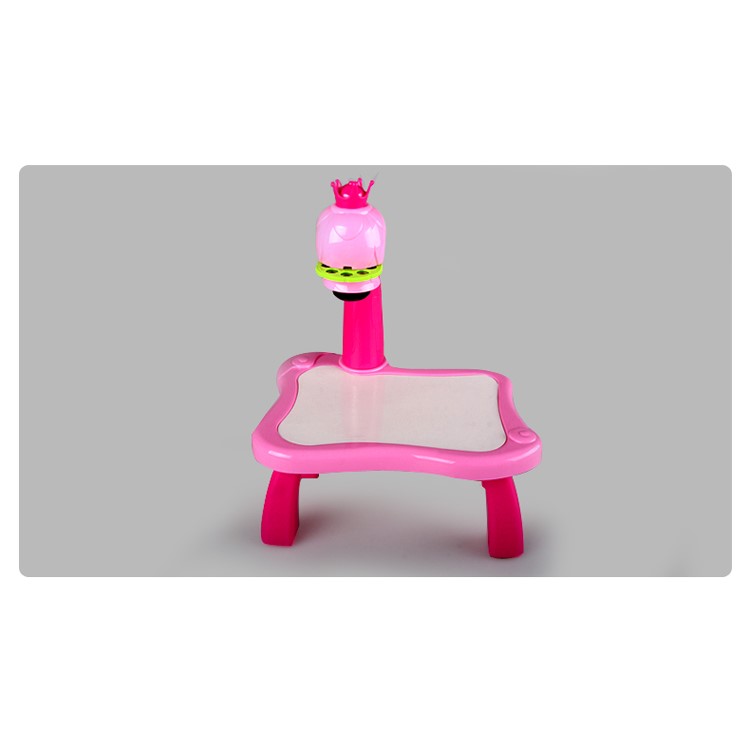 3 in 1 Drawing and Learning Projector Painting Toy for Kids with 7 Picture Discs - Pink-14