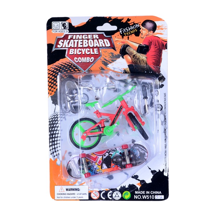 4PCS/Lot Mini Fingerboard Toys Finger Skateboards Bike Set Toys-2