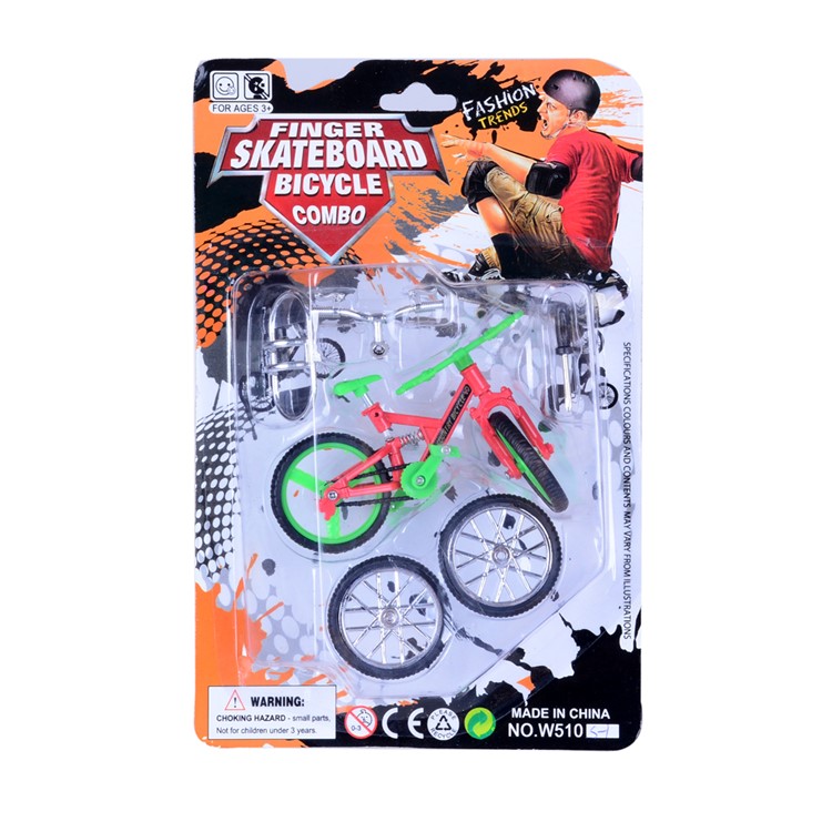 4PCS/Lot Mini Fingerboard Toys Finger Skateboards Bike Set Toys-3