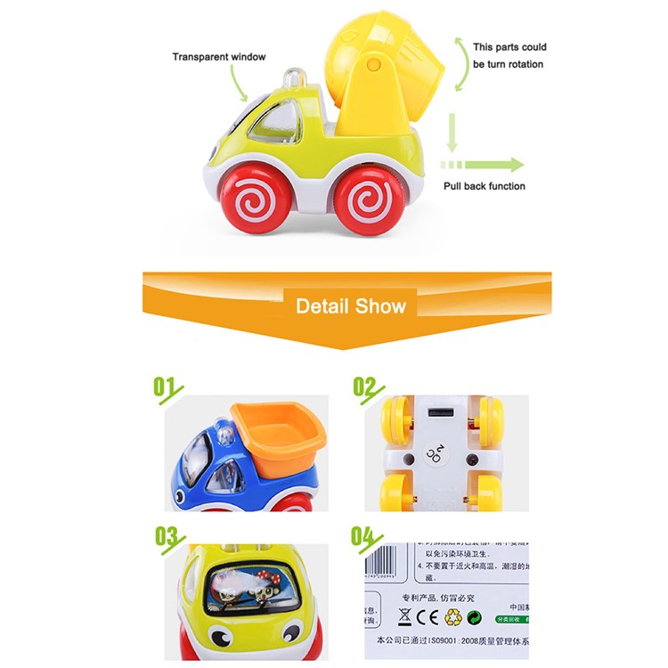 6PCS/Lot BAOLI Fun and Educational Vehicle Set Car Toys-14