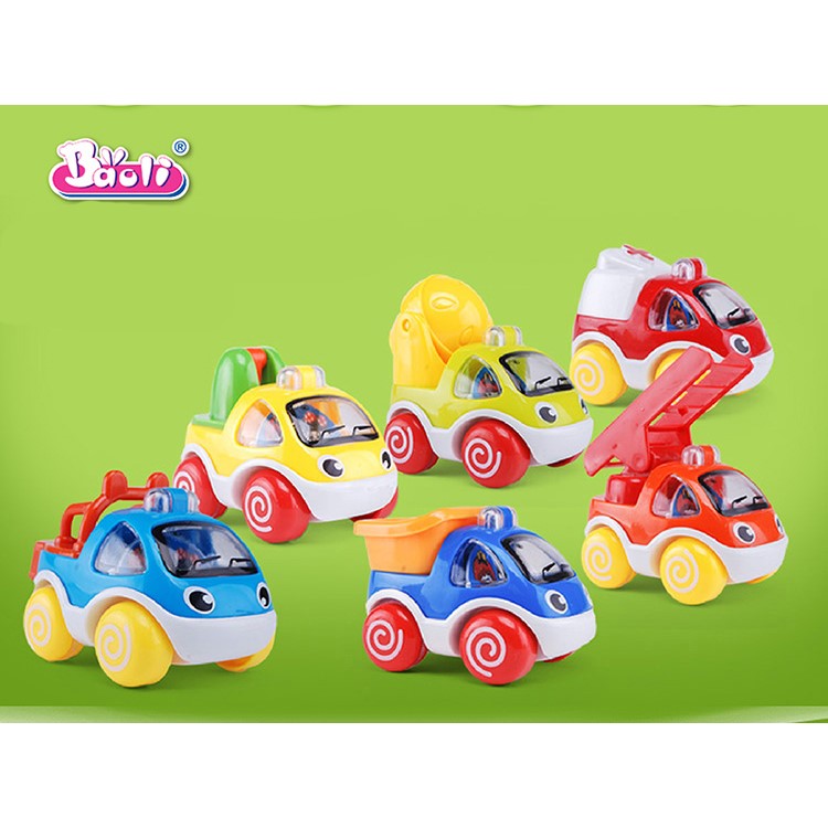 6PCS/Lot BAOLI Fun and Educational Vehicle Set Car Toys-2