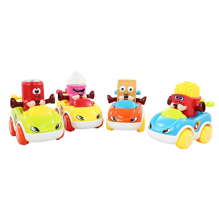 4PCS/Lot Cute Dining Car Push & Play Vehicles Car Toys-1