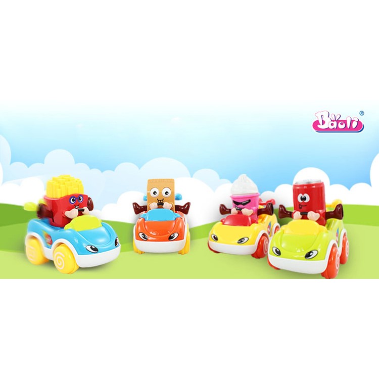 4PCS/Lot Cute Dining Car Push & Play Vehicles Car Toys-4