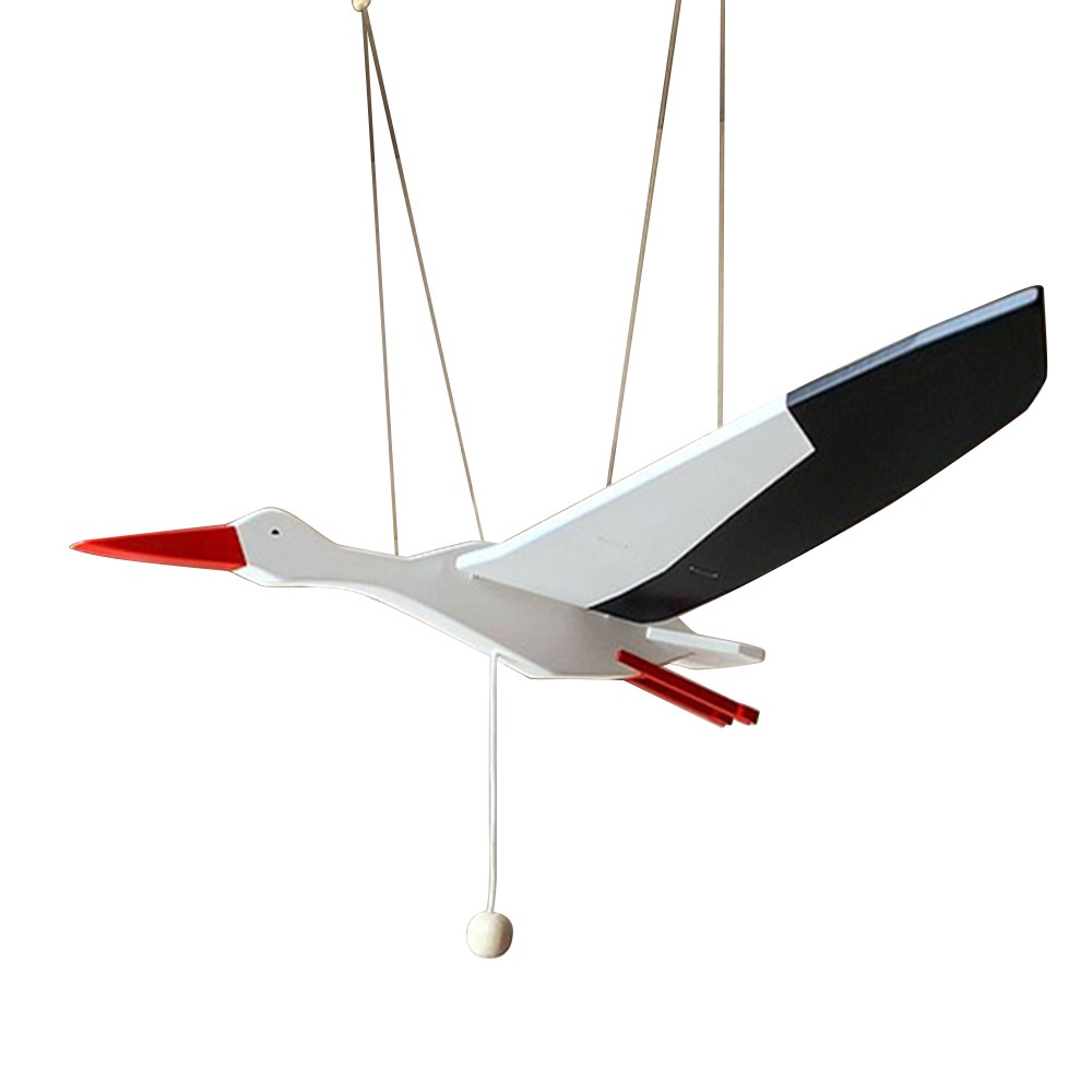 YXC-071801 Hanging Simulated Crane Bird Pigeon Ornament Toy Cute Decor Home Office Decoration-1