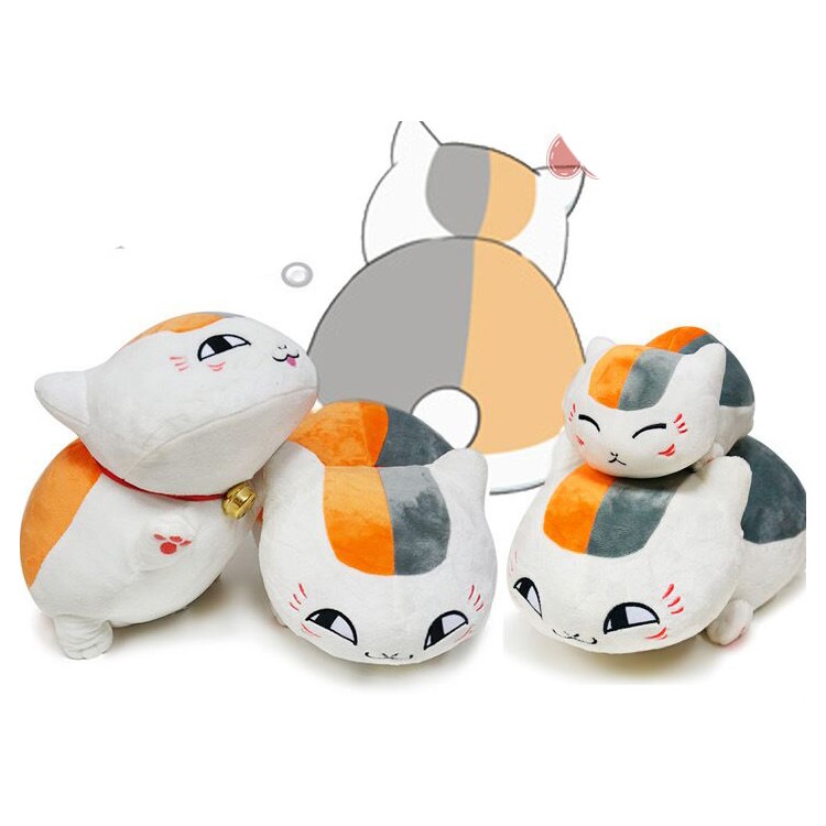 20cm Natsume Yuujinchou Cat Nyanko Sensei Plush Stuffed Toy Kids Doll - Smiling Eyes-3