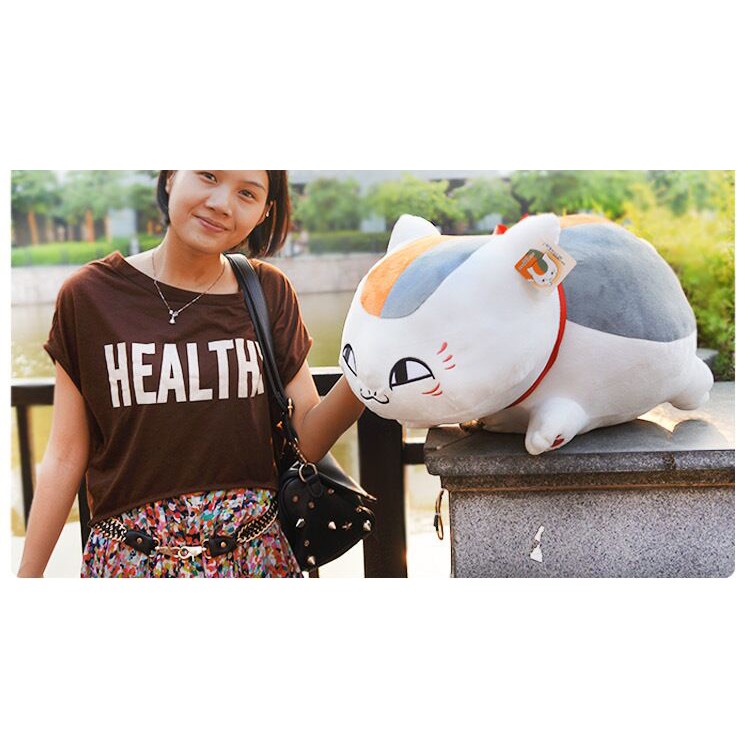 20cm Natsume Yuujinchou Cat Nyanko Sensei Plush Stuffed Toy Kids Doll - Smiling Eyes-5