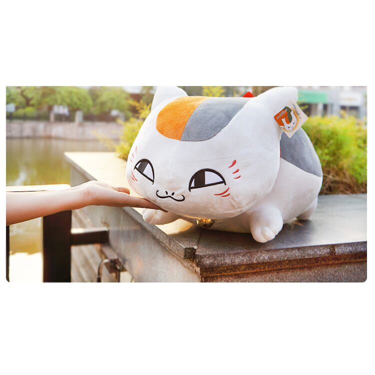 20cm Natsume Yuujinchou Cat Nyanko Sensei Plush Stuffed Toy Kids Doll - Smiling Eyes-7