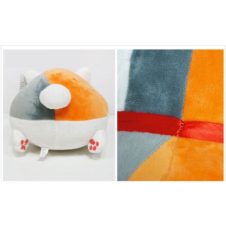 20cm Natsume Yuujinchou Cat Nyanko Sensei Plush Stuffed Toy Kids Doll - Smiling Eyes-8