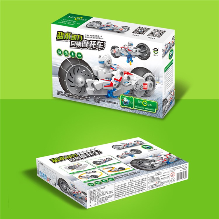 MG001-1 Saltwater Powered DIY Motorcycle Educational Toy Kit for Children-10