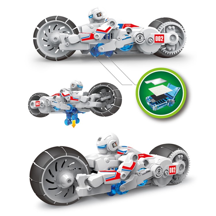 MG001-1 Saltwater Powered DIY Motorcycle Educational Toy Kit for Children-2