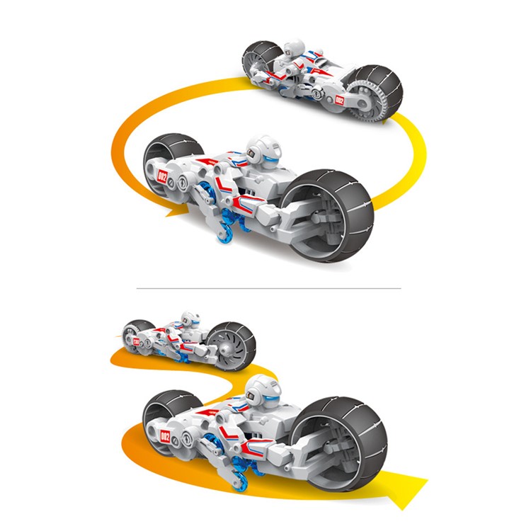 MG001-1 Saltwater Powered DIY Motorcycle Educational Toy Kit for Children-3