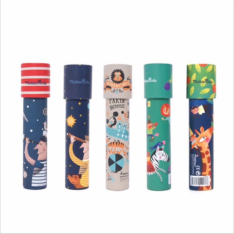MIDEER Classic Paper Kaleidoscope Children Kids Toy - Navy-6