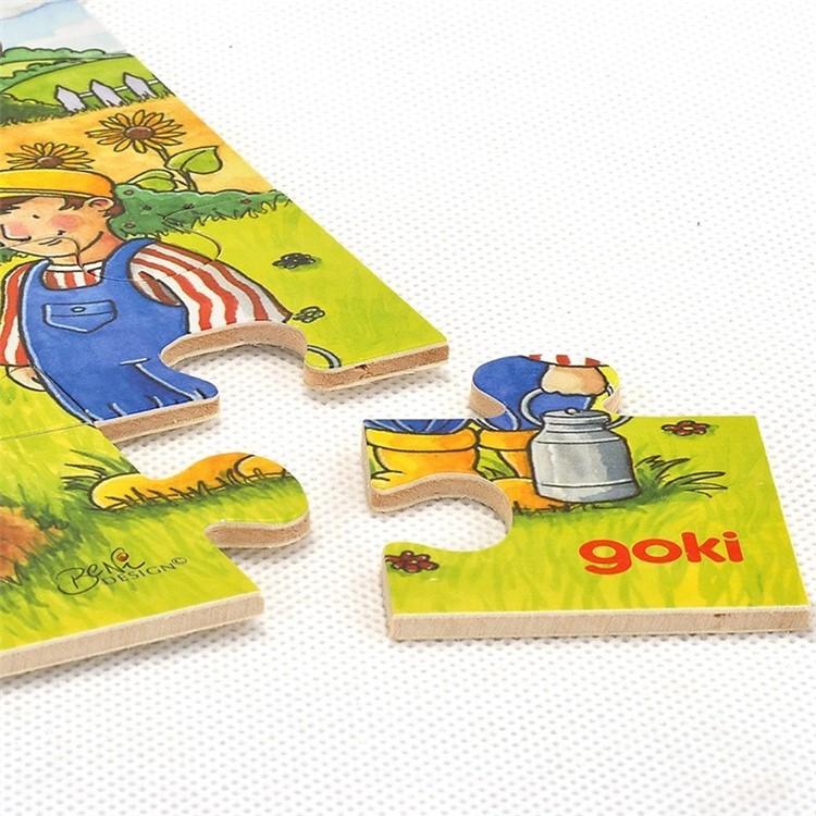 GOKI 48 Pieces Wooden Puzzle Educational Toys for Kids - Fire Engine-3