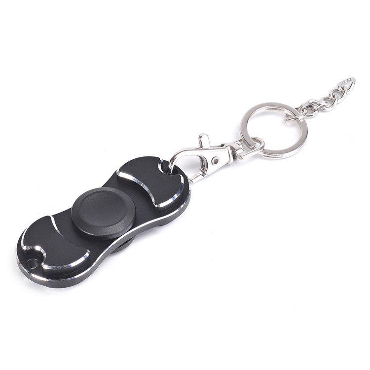 Aluminum Alloy Fidget Spinner EDC Hand Finger Spin Toy for ADHD Autism - Black-2
