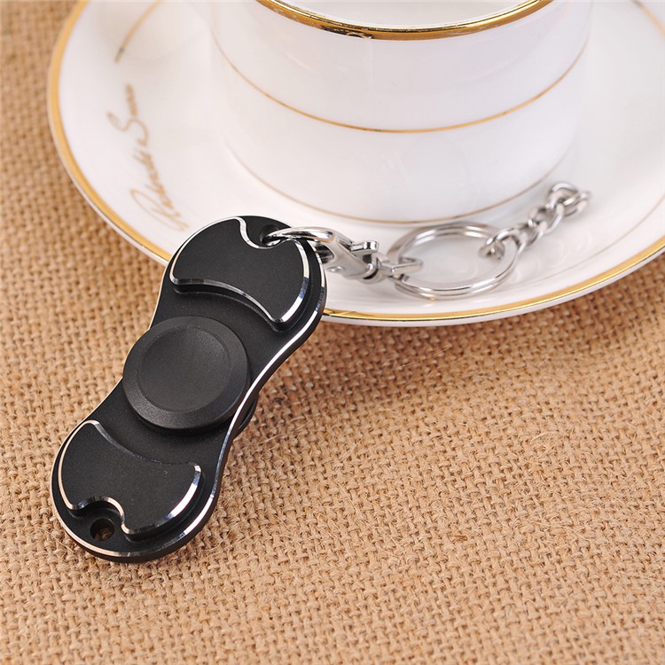 Aluminum Alloy Fidget Spinner EDC Hand Finger Spin Toy for ADHD Autism - Black-6