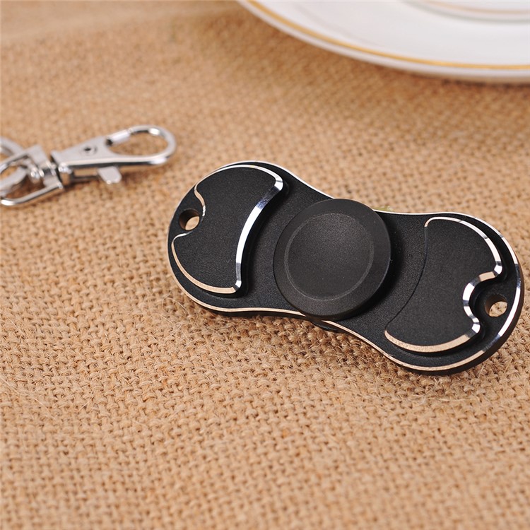Aluminum Alloy Fidget Spinner EDC Hand Finger Spin Toy for ADHD Autism - Black-7