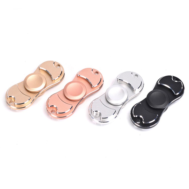 Aluminum Alloy Fidget Spinner EDC Hand Finger Spin Toy for ADHD Autism - Black-8