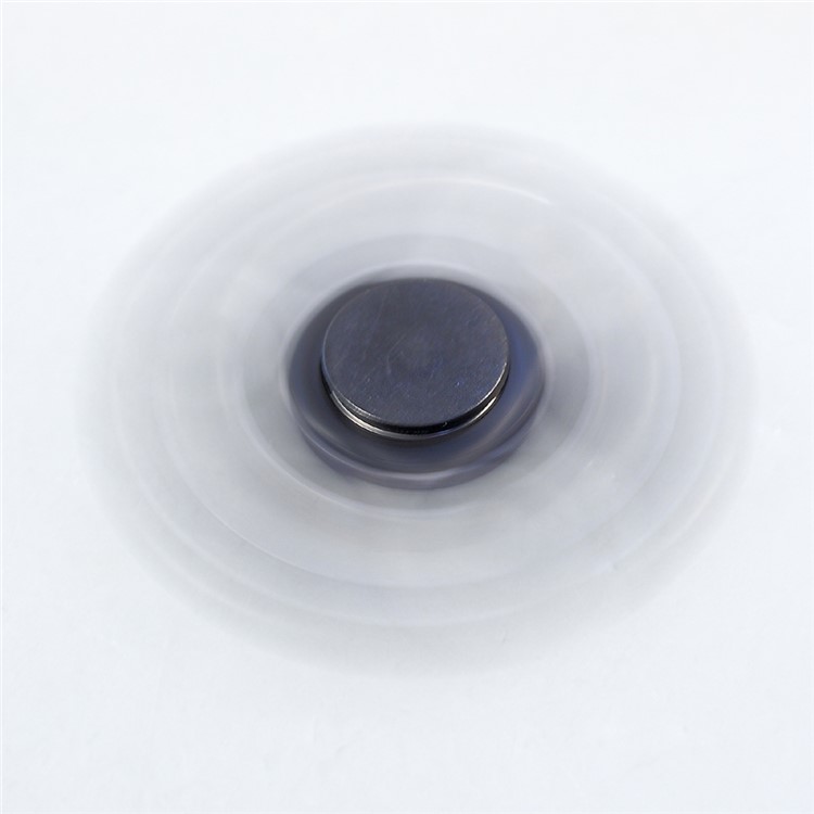 Tri Fidget Bearing Hand Finger Spinner EDC Toy for ADHD Autism - Black-7