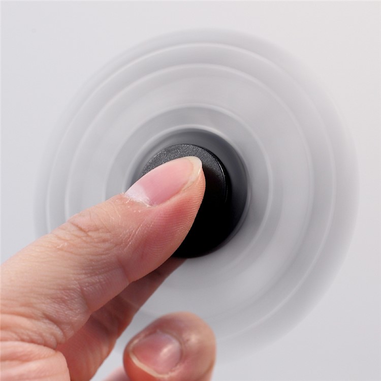 Tri Fidget Bearing Hand Finger Spinner EDC Toy for ADHD Autism - Black-9