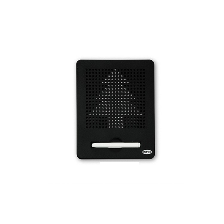 Free Drawing Board Magnet Pad Learning Toy with 19 x 19 Lattice 361pcs Magnet Balls - Black-1