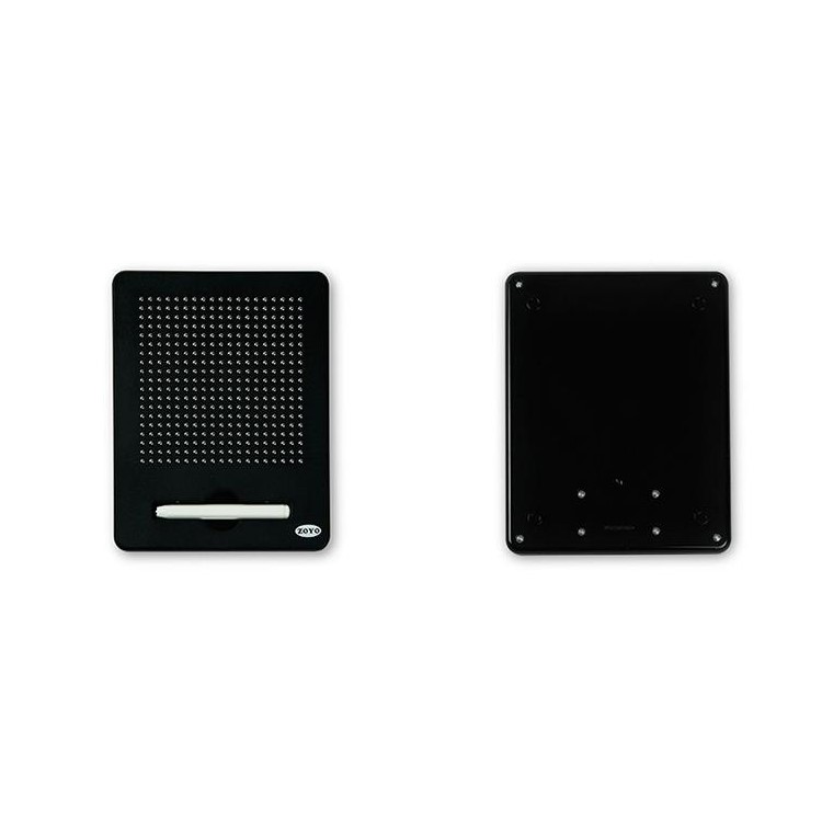 Free Drawing Board Magnet Pad Learning Toy with 19 x 19 Lattice 361pcs Magnet Balls - Black-2