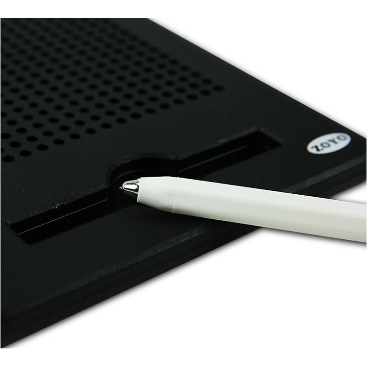 Free Drawing Board Magnet Pad Learning Toy with 19 x 19 Lattice 361pcs Magnet Balls - Black-3