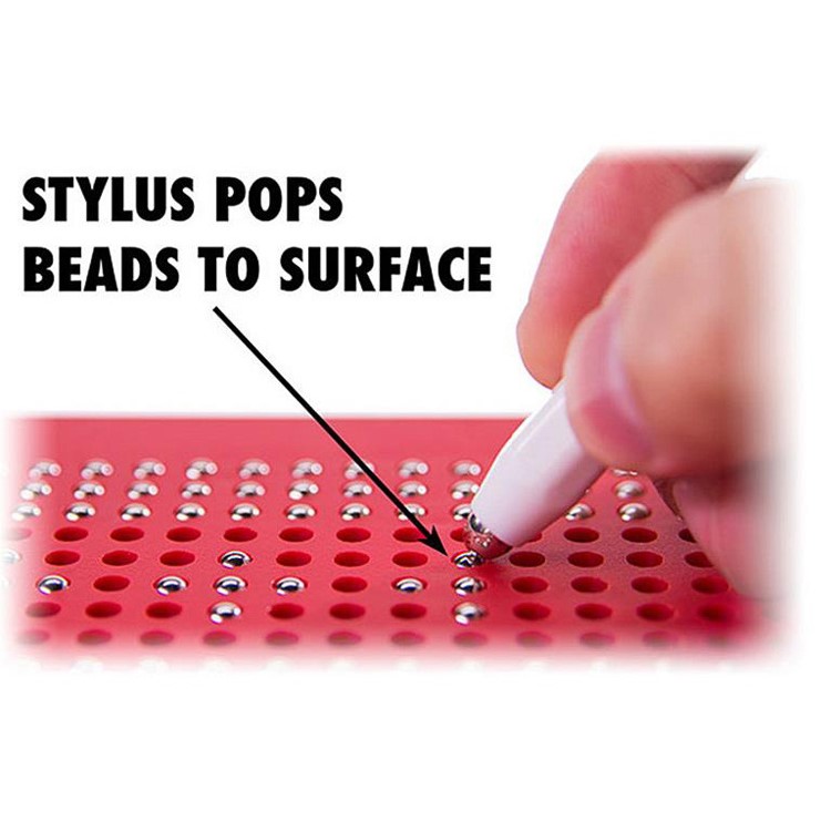 Free Drawing Board Magnet Pad Learning Toy with 19 x 19 Lattice 361pcs Magnet Balls - Black-8