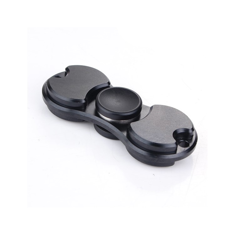 Fidget Hand Spinner EDC Finger Spin Toy for ADHD Autism - Black-1