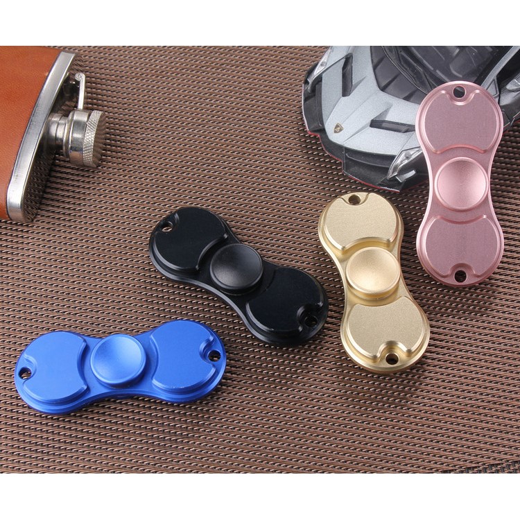 Fidget Hand Spinner EDC Finger Spin Toy for ADHD Autism - Black-4