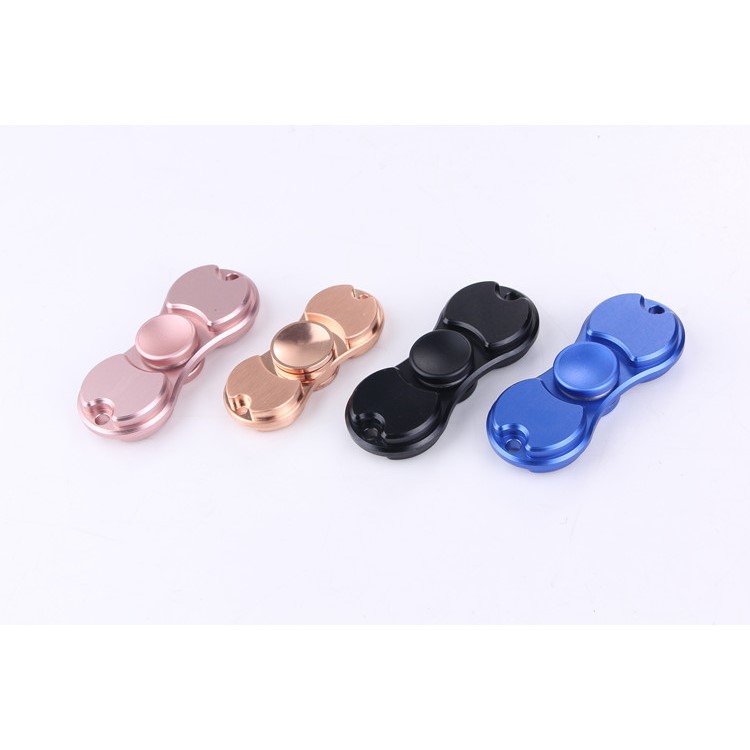 Fidget Hand Spinner EDC Finger Spin Toy for ADHD Autism - Black-6