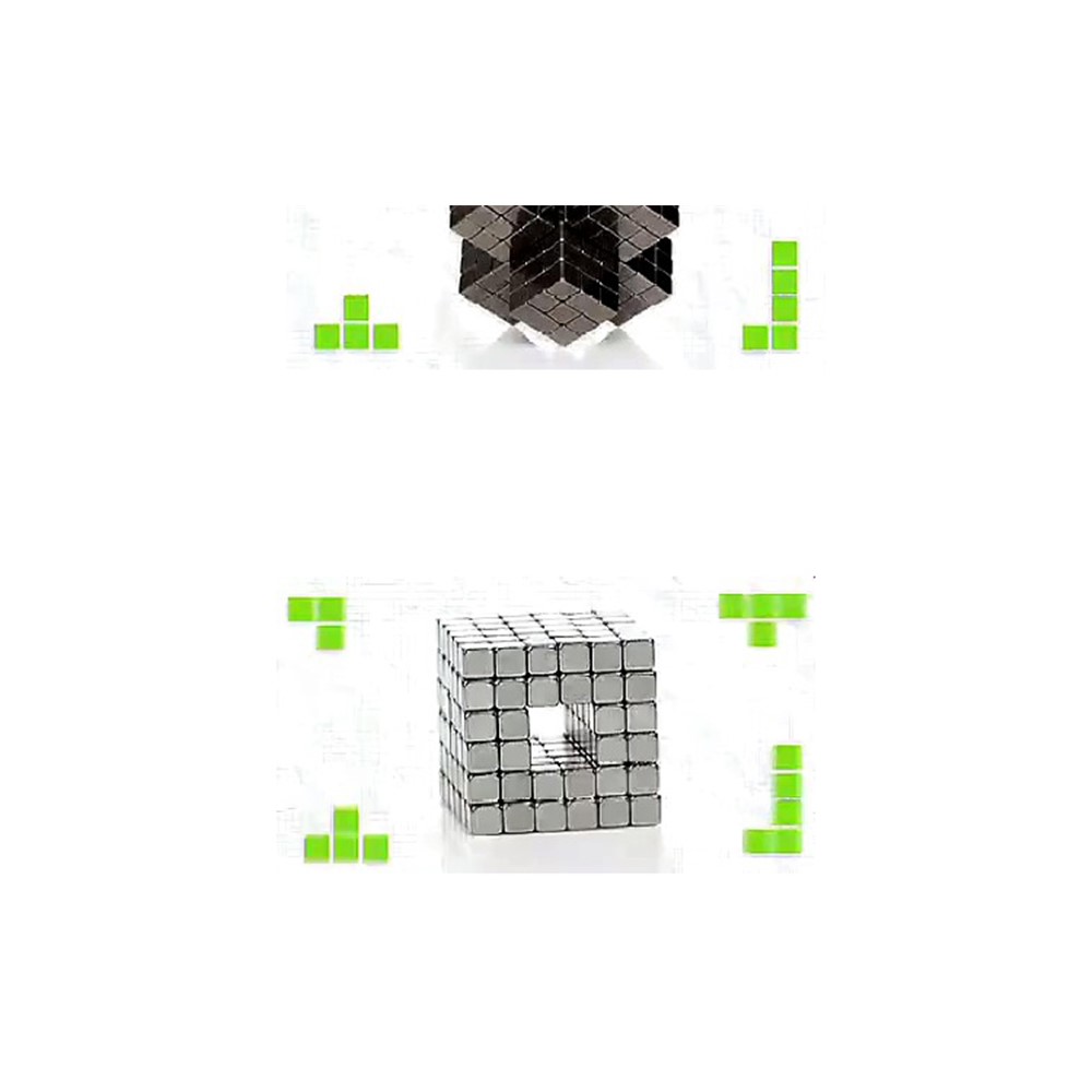 216Pcs 5mm Magnetic Cubes Squares Magic DIY Puzzle Educational Toy-5