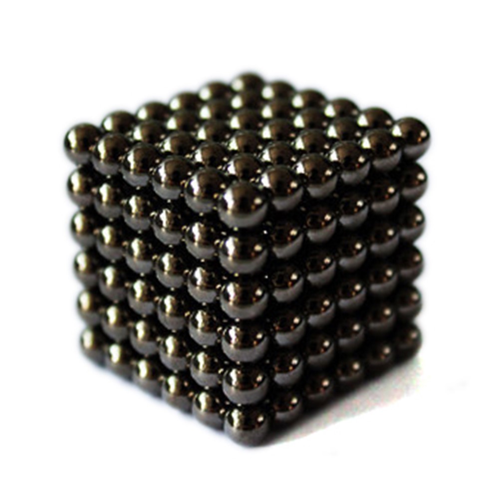 216 Pieces Bucky Balls 5mm Magnetic DIY Puzzle Balls Toy for Children Early Education - Black-2