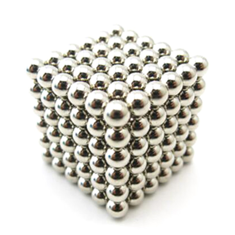 216 Pieces 5mm Magnetic DIY Puzzle Balls Toy for Children Early Education - Silver Color-1