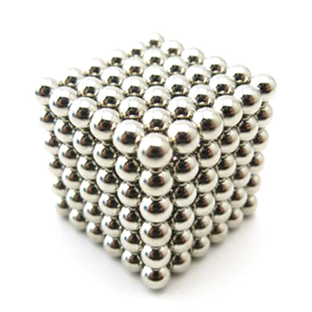 

216 Pieces 5mm Magnetic DIY Puzzle Balls Toy for Children Early Education - Silver Color