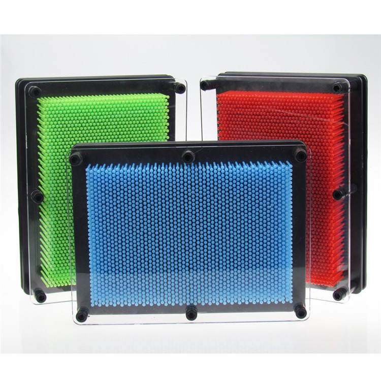 3D Plastic Pin Art Impression Toy Board for Sculptures, Size: 126 x 95 x 57mm - Green-4