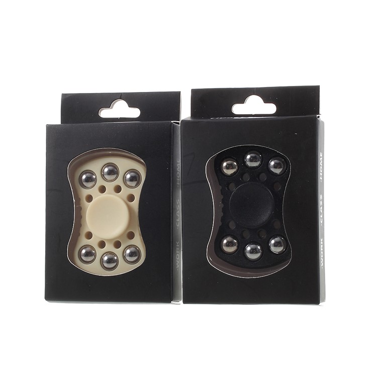 Steel Balls Fidget Finger Spinner EDC Focus Toy for Autism ADHD Stress Relief - Black-5