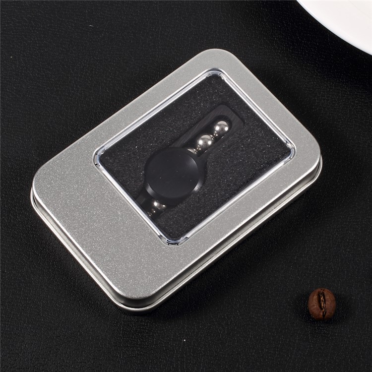 Aluminum Alloy Fidget Spinner Toy Hand Spinners with 6 Thumb Massaging Steel Balls - Black-9